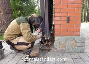 Ремонт балки откатных ворот 